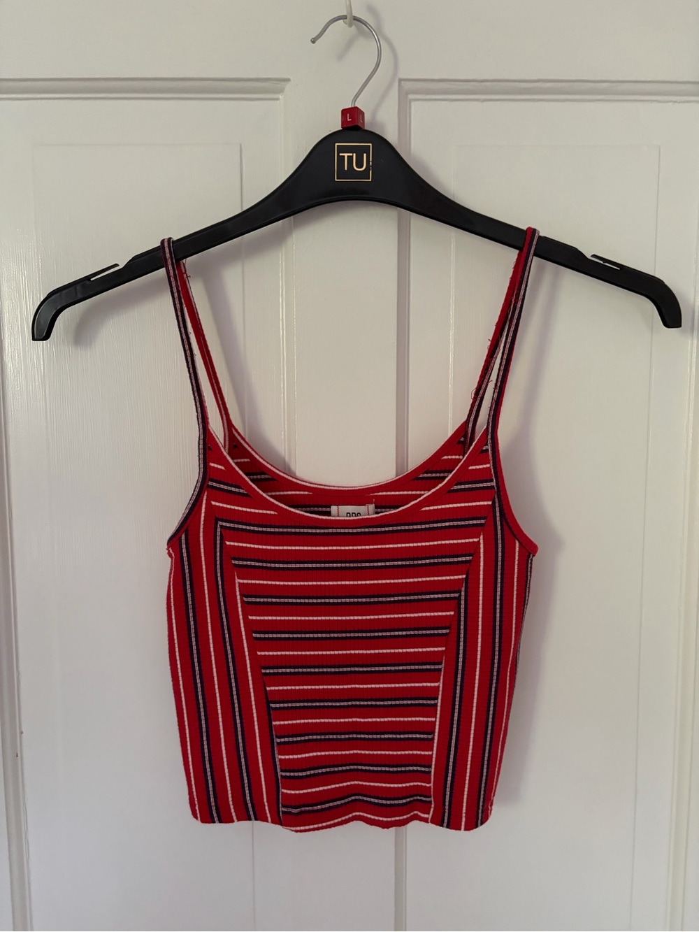 BDG Urban Outfitters Striped Ribbed Crop Top